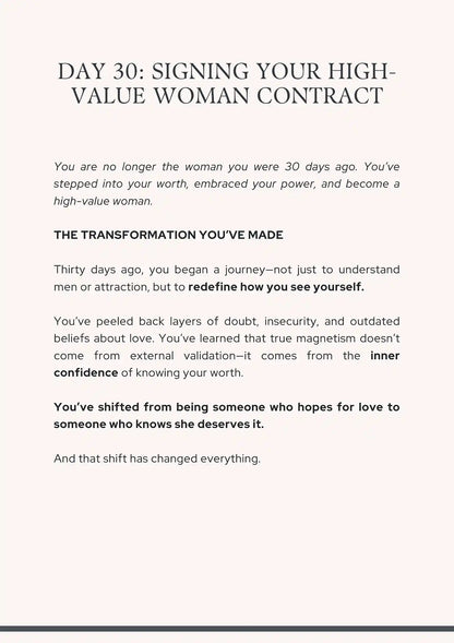 30-DAY HIGH-VALUE MINDSET RESET